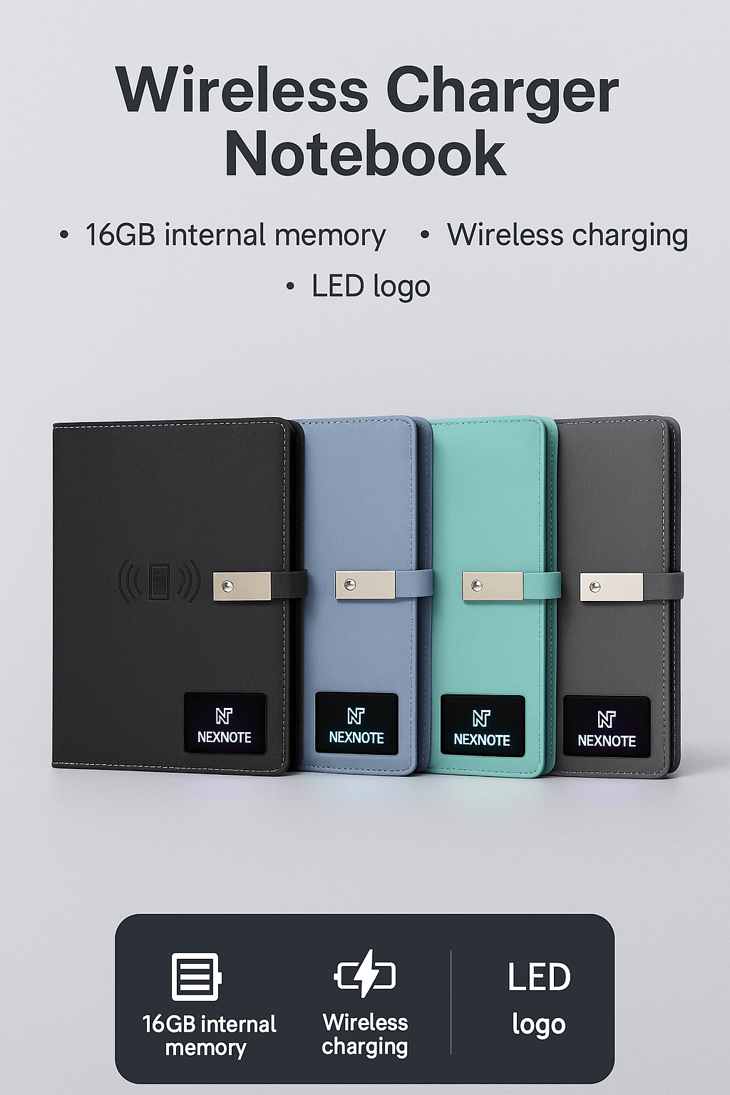 NEXNOTE™ Wireless LED Notebook